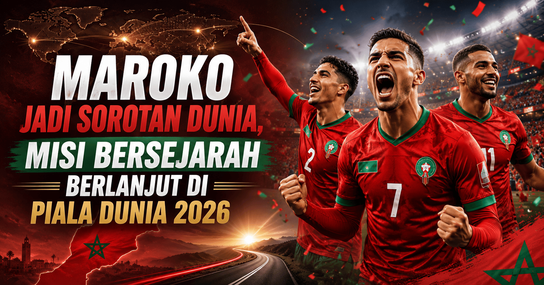 Maroko Jadi Sorotan Dunia, Misi Bersejarah Berlanjut di Piala Dunia 2026