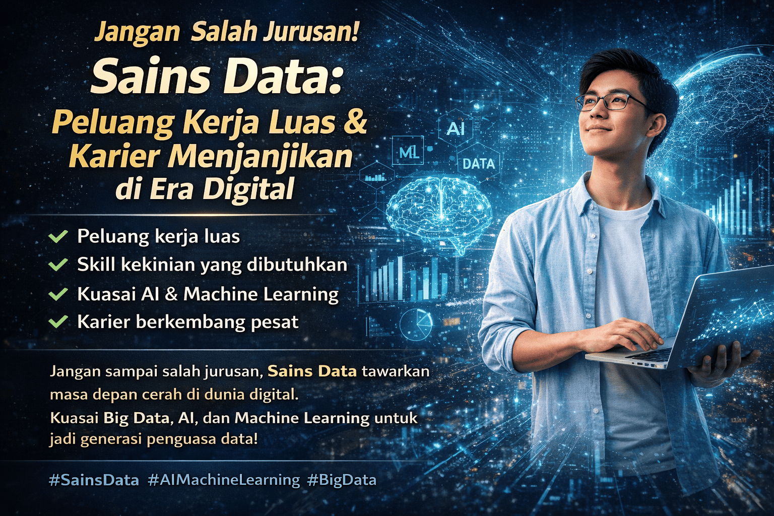 "Jangan Salah Jurusan! Prodi Sains Data UINSU: Peluang Kerja Luas & Karier Menjanjikan di Era Digital"